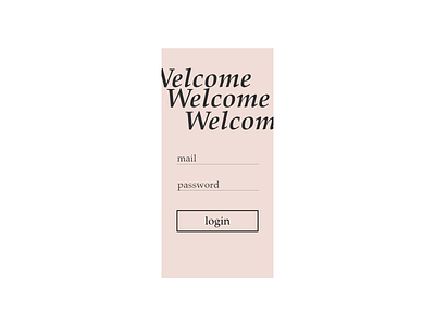 Login page app design minimal ui vector