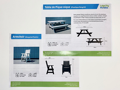 LakeCity Plastics — Sales Documents (Bilingual) bilingual documents english french layout photography sales typography