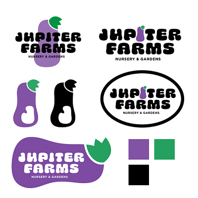 Jupiter Farms branding design logo typography