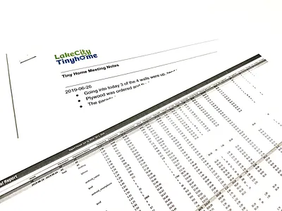 LakeCity Woodworkers — Meeting Notes and Advertising Reports advertising formatting layout print reporting reports social media advertising spreadsheet