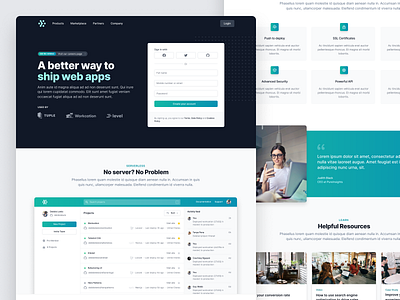 Landing page example for Tailwind UI landpage marketing tailwind tailwindcss