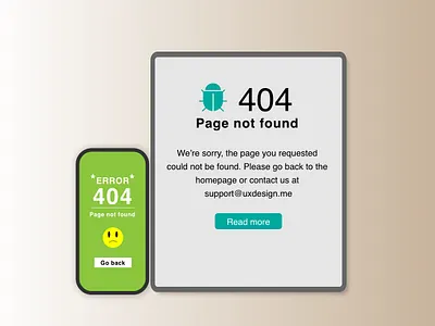 A 404 Error page 100daychallenge adobe illustrator dailyui dailyuichallenge uidesign uxdesign uxuidesign webdesign