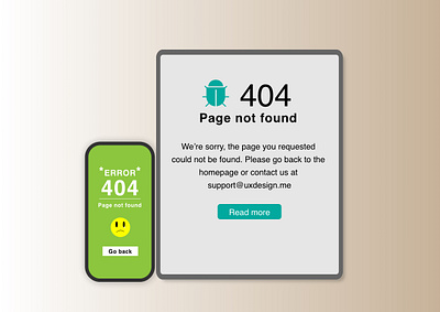 A 404 Error page 100daychallenge adobe illustrator dailyui dailyuichallenge uidesign uxdesign uxuidesign webdesign