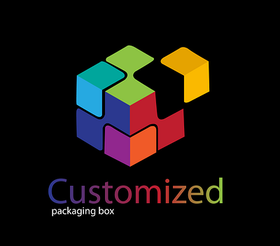 Box Logo brand identity colorfull logo custom box custom boxes with logo custom type design logo design branding logodesign typography unique logo vector