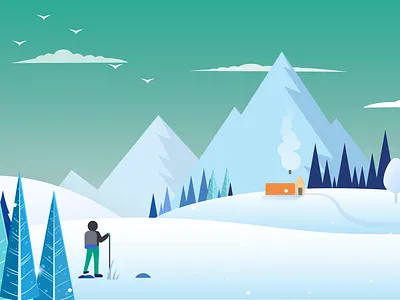 Winter theme gameplay backgrounds flatdesign game game background game design illustration