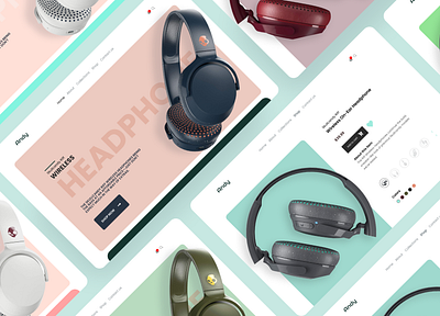 Headphone E-commerce Design branding design ecommerce ecommerce app ecommerce design ui web web design webdesign website design