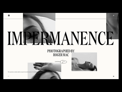 Impermanence Launch Shots 3d agency branding minimal motion motion design motion graphic portfolio typography ui ux web web design website