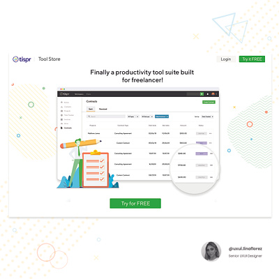 Tispr - Tool Store app branding creative design digital illustration ui ux web website