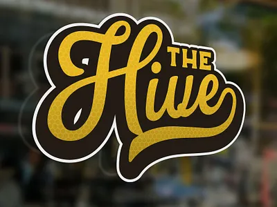 The Hive Logo Concept collaboration design hive illustration logo officespace signage