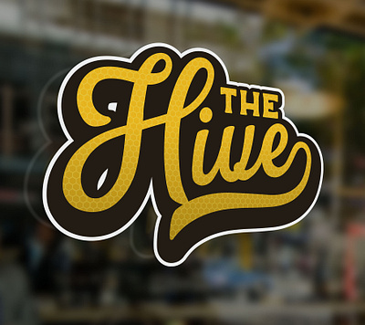 The Hive Logo Concept collaboration design hive illustration logo officespace signage