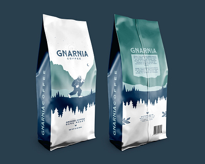 Gnarnia Coffee MockUp branding design graphicdesign identity illustration logo vector