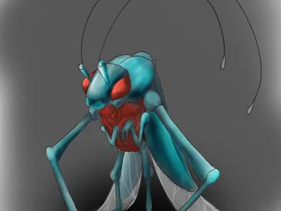 harlequin beetis harlequin beetle illustration original character