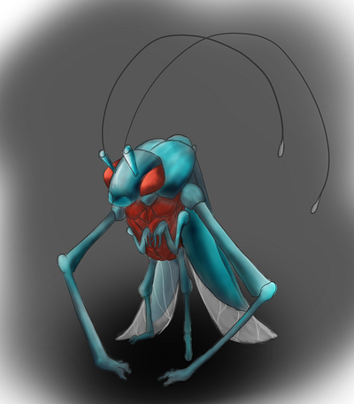 harlequin beetis harlequin beetle illustration original character