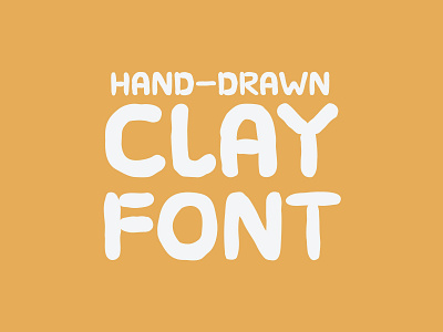 Hand Drawn Clay Font cap font