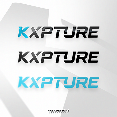 KXPTURE Text Logo branding design esports gaming icon identity illustration letter logo mascot