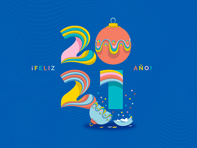 Happy 2021 2021 card christmas design illustration inspiration new year