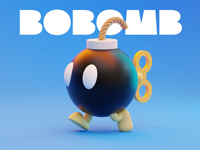 BOBOMB 3d 3d model blender blender 3d blender3d blender3dart blendercycles bobomb bomb bombs character character design characterdesign mario mario bros mario game mario games mariobros super mario supermario