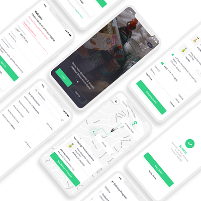 Grocery Delivery Application appdesign delivery app design ecommerce grocery app ui uidesign uiux