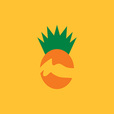 Day 373 adobe illustrator adobe illustrator cc beach brand design brand identity branding bright fruit graphic design hospitality logo logo design logo designer logos pineapple pineapples surfing warm waves wavy