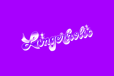 Lingerholic bold branding cursive desing lettering lingerie magic typography