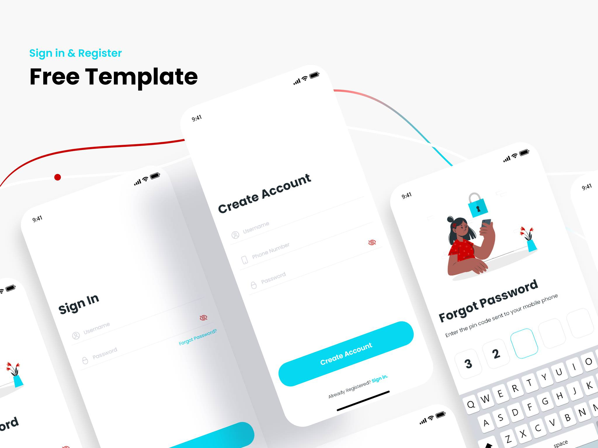 Sign In & Register (UI/UX Design) by Zia Uddin on Dribbble