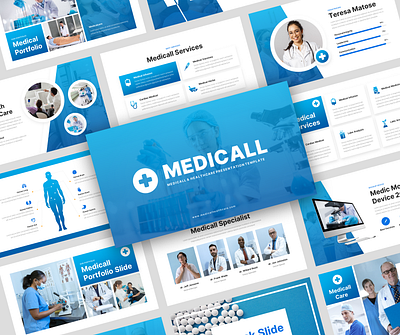 Medicall - Medical & Health Presentation Template branding check up clinic company profile coronavirus dental doctor healthcare hospital lab laboratory medical medicare pharmacy polyclinic specialist theraphy treatment vaccine virus