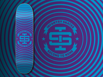 Infantry Skates - Atomic Neon Blue Deck