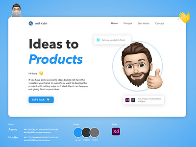 Portfolio Landing landing design portfolio website website design