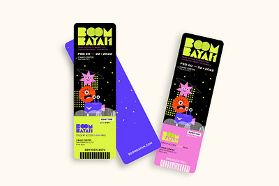 BOOMBAYAH Ticket Design brand identity branding branding concept design graphic design graphicdesign illustration typography vector visual identity design