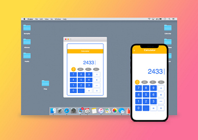 Daily UI 04/100 - calculator app dailyuichallenge design mobile ui ux web website