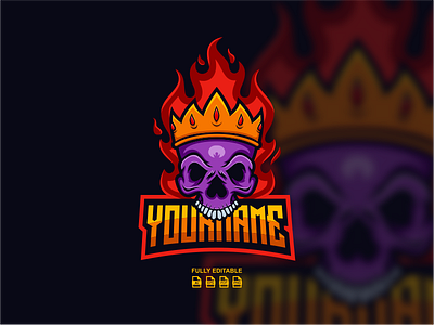 SKULL KING branding caracter design dribble fire game gaming ideas illustration instagram king logo logoawesome logodesign logodesigns logoinspirations mascot skull vector zerologicstudio
