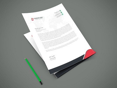 Letterhead design app branding cv design cv resume template design illustrator letterhead minimal resume vector