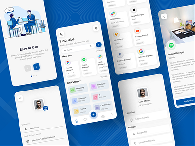 Job Seeker App app design application candidate career careerbuilder company employment freelance job job application job board job directory job listing job portal job search job seeker job site trending uiux