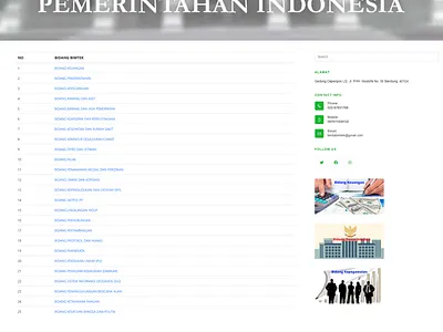 Pusdiklat Pemerintahan wordpress design wordpress development