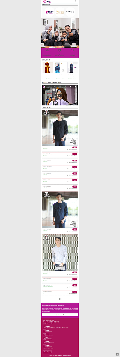 Mutif.co mobile ui online store wordpress design