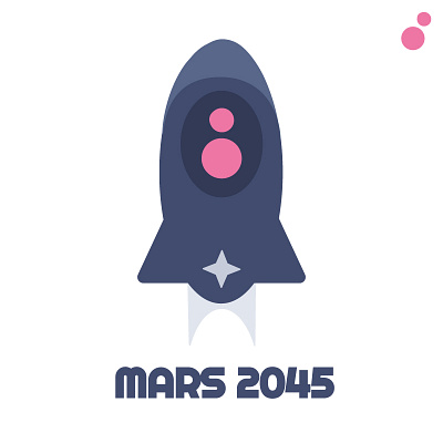 Baby Rocket design illustration logo