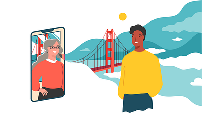 Welcome to Cambly branding characters education facetime illustration languages login marketing signup tutoring ui ui design videochat