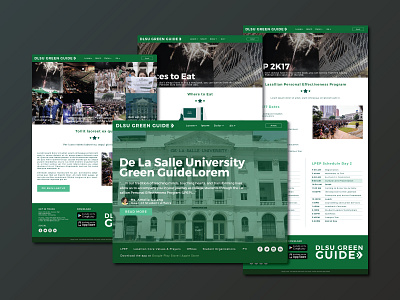 DLSU-Manila | Green Guide design ui web