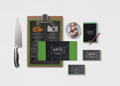 Premium kitchen Branding Mockup design design template designs illustration latest 2020 menu menu design menu design template psd psd mockup web