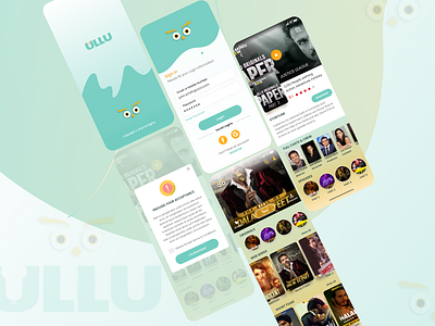 Video Streaming App design login mobile app design sign