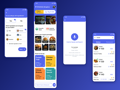 Food App For Senior Users app app design design food app interaction interaction design restaurant app seniors ui ux