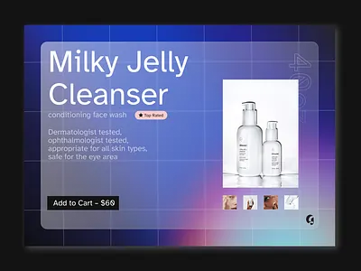 Glossier E Com Single Item dailyui dailyui012 dailyuichallenge design design a day glossier item page minimal shower ui