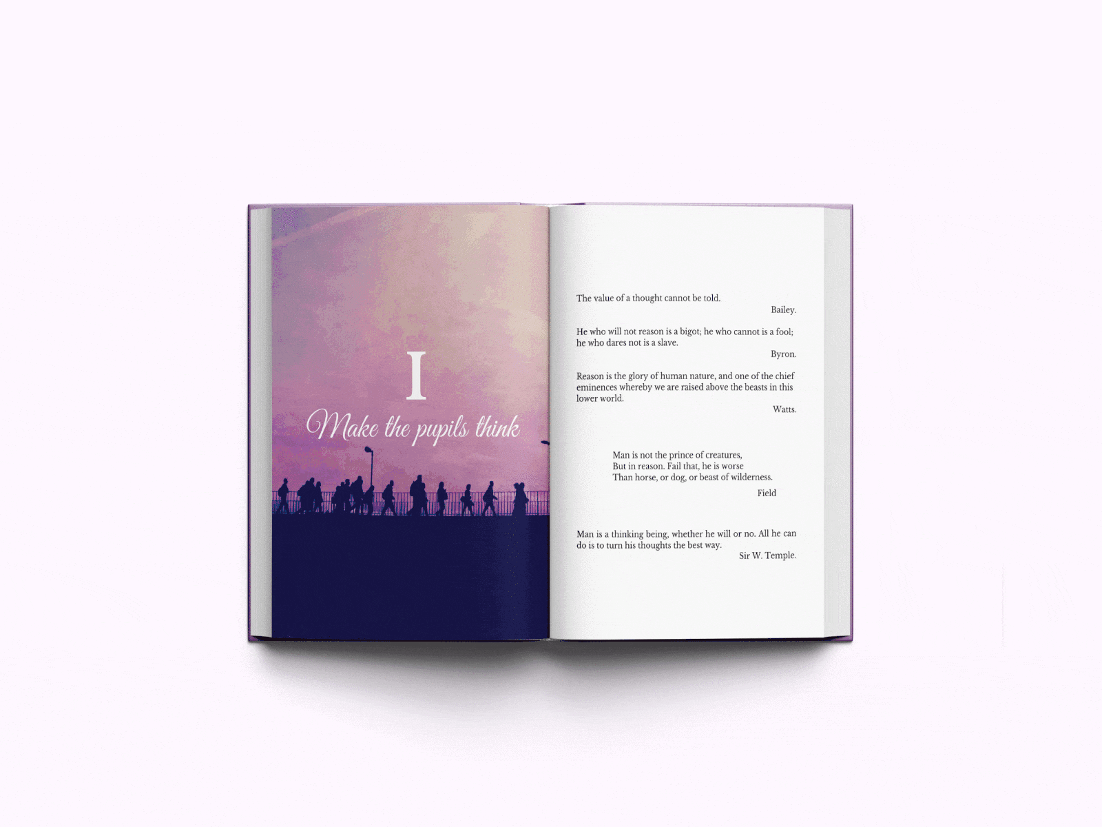 Book about thinking book books design font pages photoshop poligraphy style typography