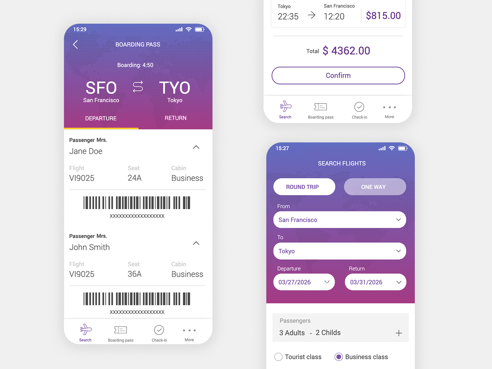 iOS Flight booking app app booking app flight booking app functional prototype ios ios app justinmind prototype prototyping ui ui design ui ux design uidesign ux ux desgin