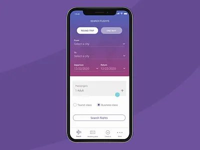 iOS Flight booking app app booking app flight booking app functional prototype ios ios app justinmind prototype prototyping ui ui design ui ux design uidesign ux ux desgin