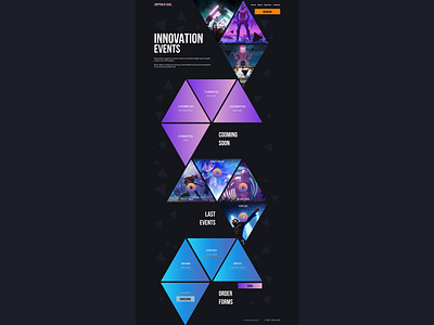 Landing page "Digital events agency" figma interface landing landing design landingpage ui ux uxui web web design webdesign website