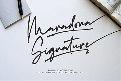 Maradona Signature branding design font icon illustration illustrator lettering logo typography ui ux vector