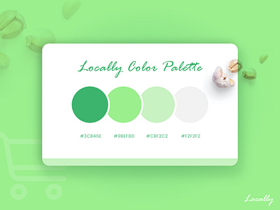 Color Palette branding card color color palette colors colorscheme design graphic design green green app grey online shop organic palette ui ux design visual design web design