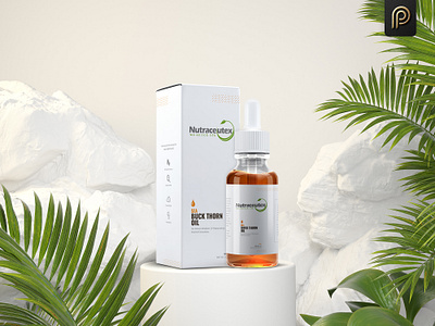 Nutraceutex Buck Thorn Oil Packaging Design branding design label label design oil package packaging packaging design packagingpro product thorn