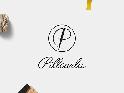 Pillowda I Logo class craft crafting crafts craftwork elegant logo logo design logodesign logos logotype sew sewing simple store symbol thread